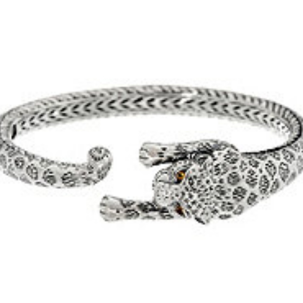 JAI John Hardy leopard bracelet silver w/citrine